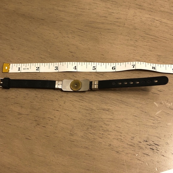 Silver Tone and Black Men’s Jesus Cross Bracelet - Picture 9 of 10